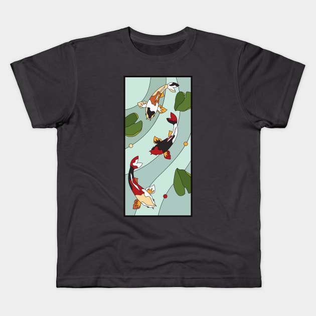 Koi Fish Kids T-Shirt by O GRIMLEY